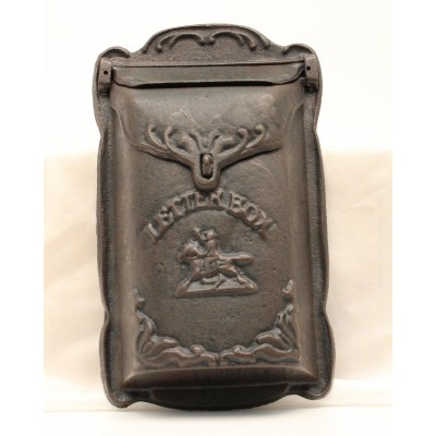 Western Moments Cast Iron Letter Box