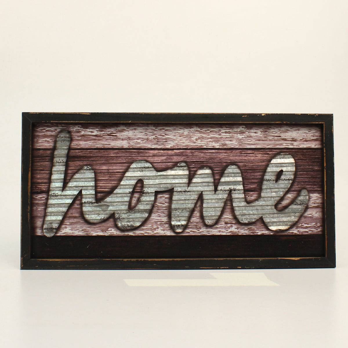 Western Moments Colored Wood Metal Tin Home Sign