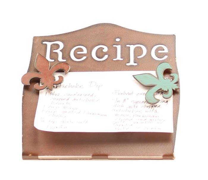 Western Moments Fleur Recipe Holder/Magnet