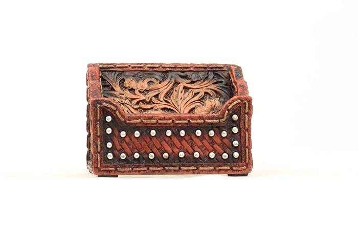 Western Moments Floral Basketweave Iphone Dock Station