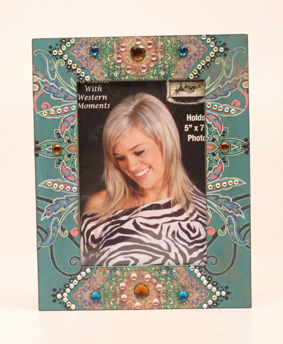 Western Moments Paisley Blinged Frame