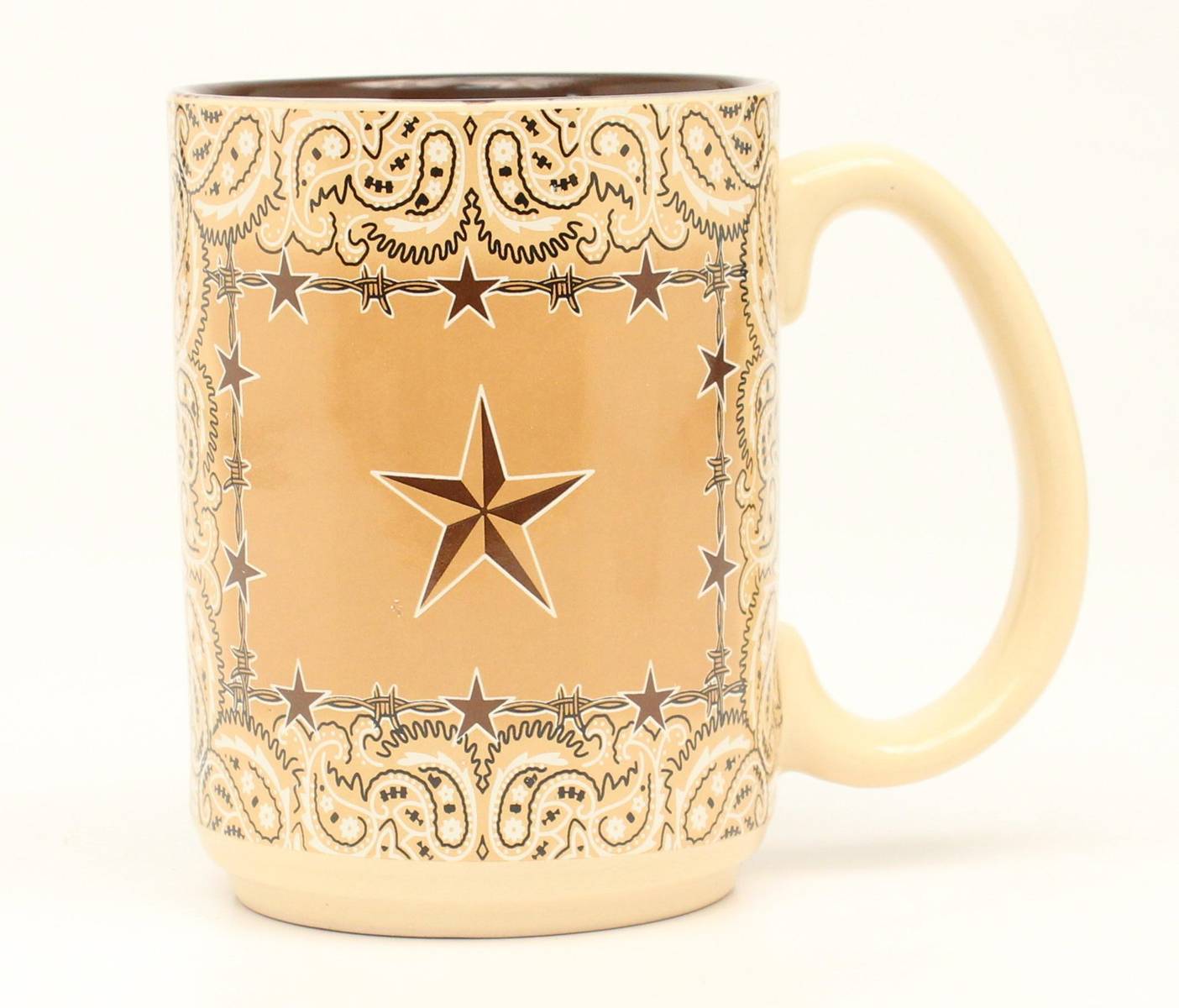 Western Moments Star And Barbed Wire Mug