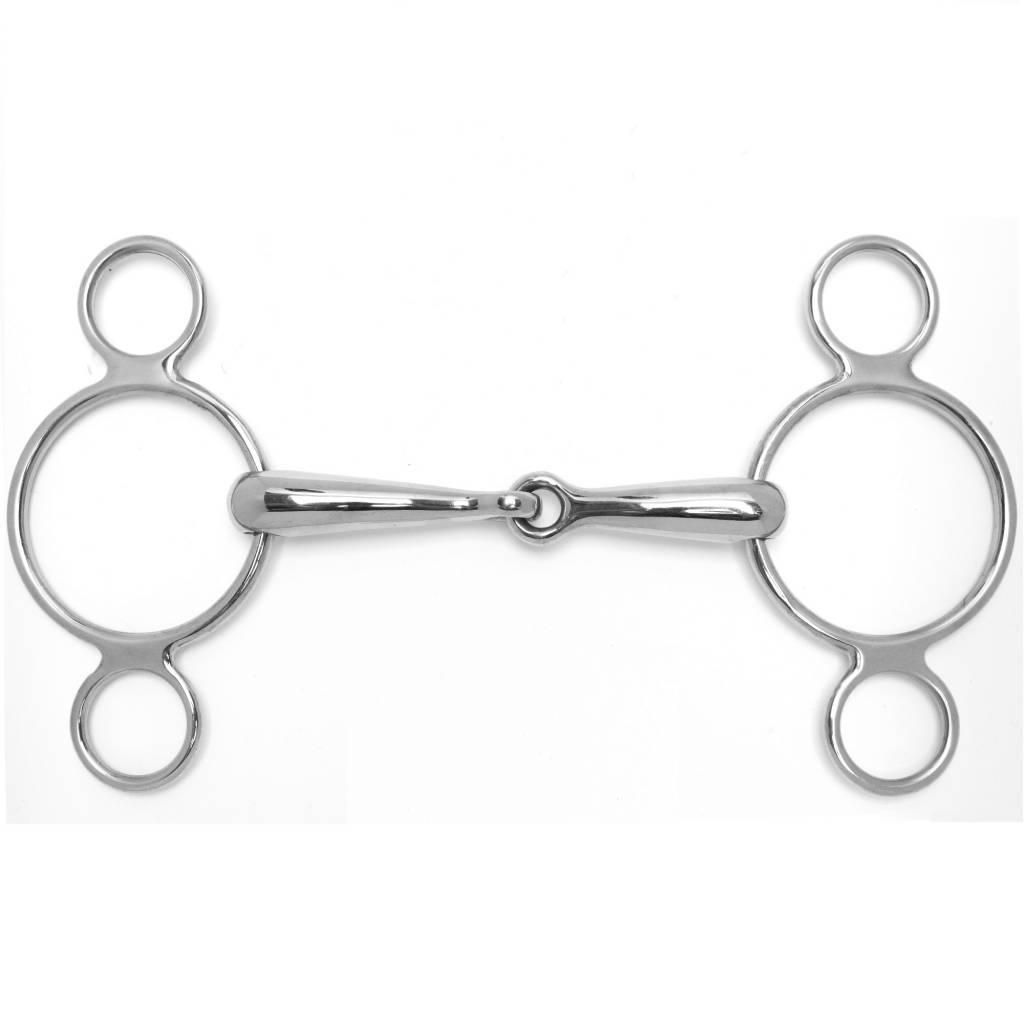 Toklat 3-Ring Continental Gag Snaffle - 18Mm