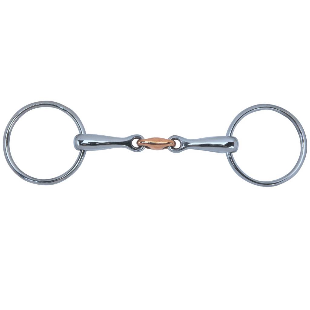 Toklat Loose Ring Copper Three-Piece Bean Snaffle Bit