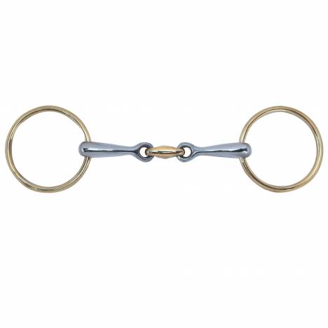 Toklat Brass Loose Ring 3-Piece Bean Snaffle Bit