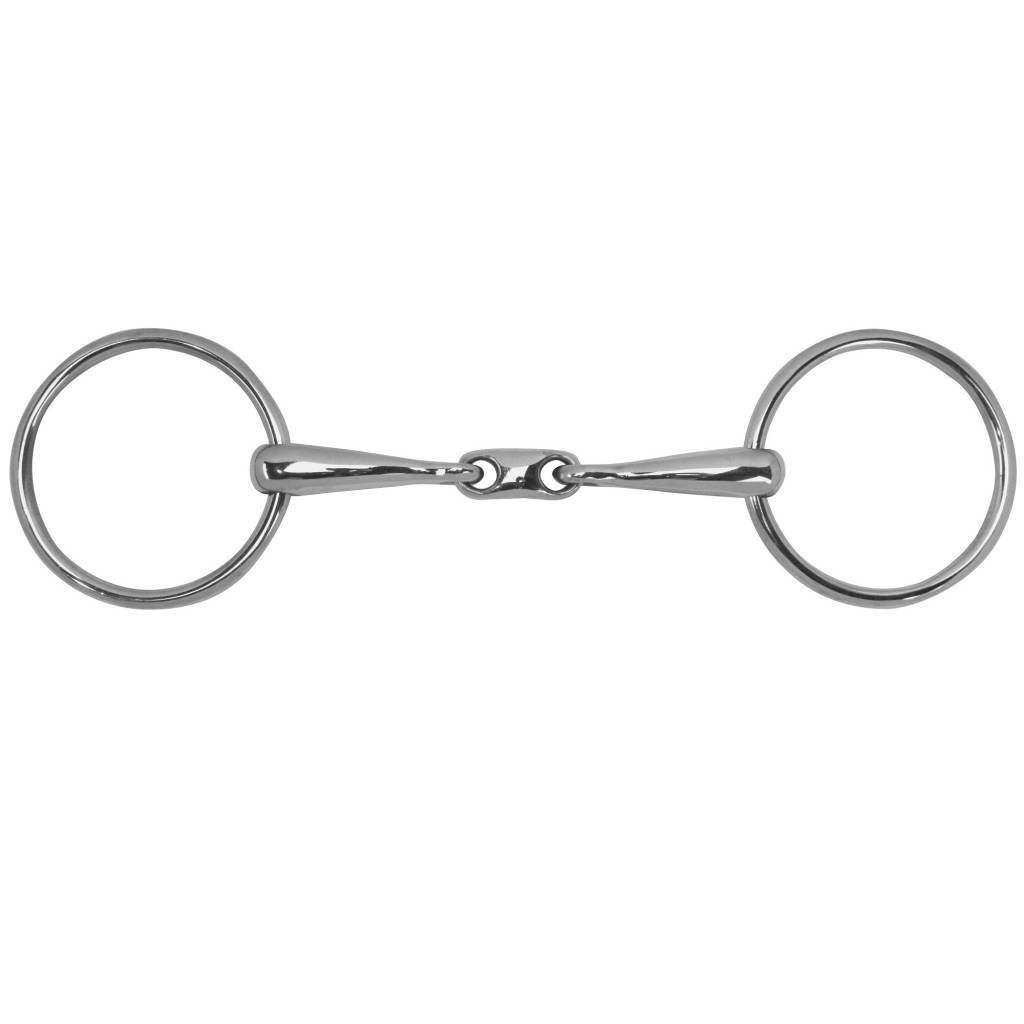 Toklat Loose Ring Bradoon 3 Piece Lozenge Snaffle Bit - 13Mm