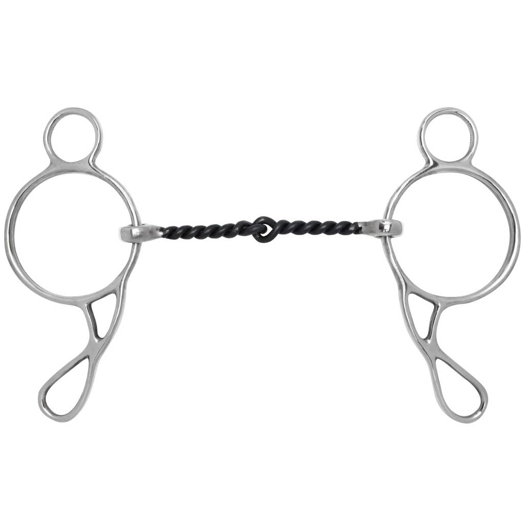 Toklat Twisted Black Steel Wonder Gag Snaffle Bit