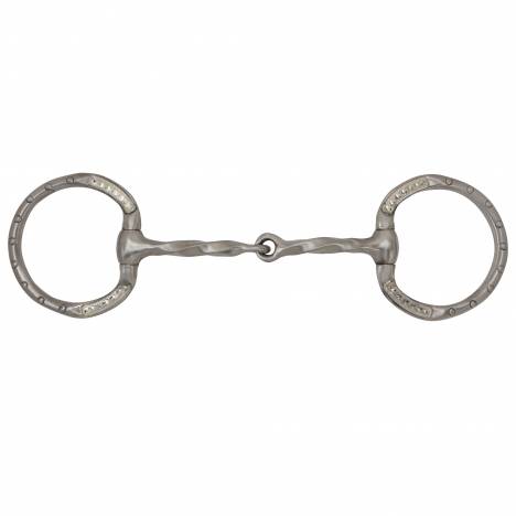 Toklat Engraved Western Dee Square Slow Twist Snaffle Bit