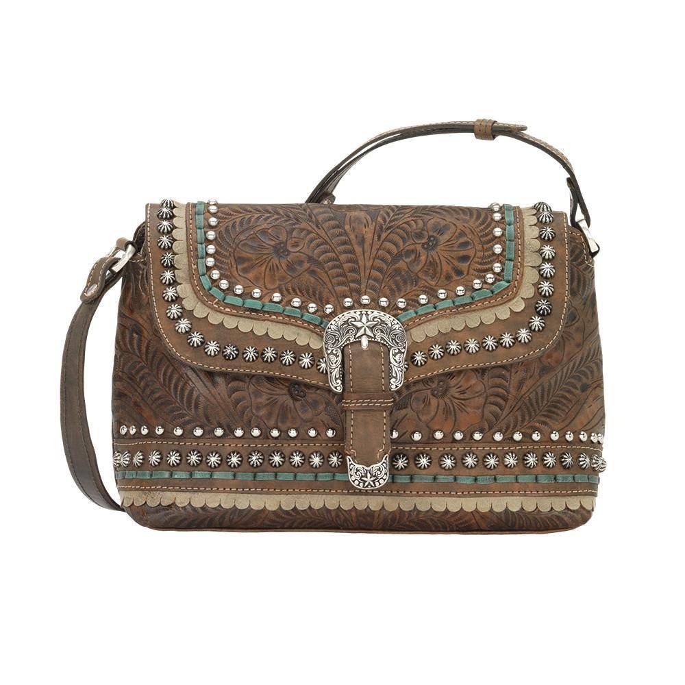 American West Blue Ridge Flap Crossbody Bag