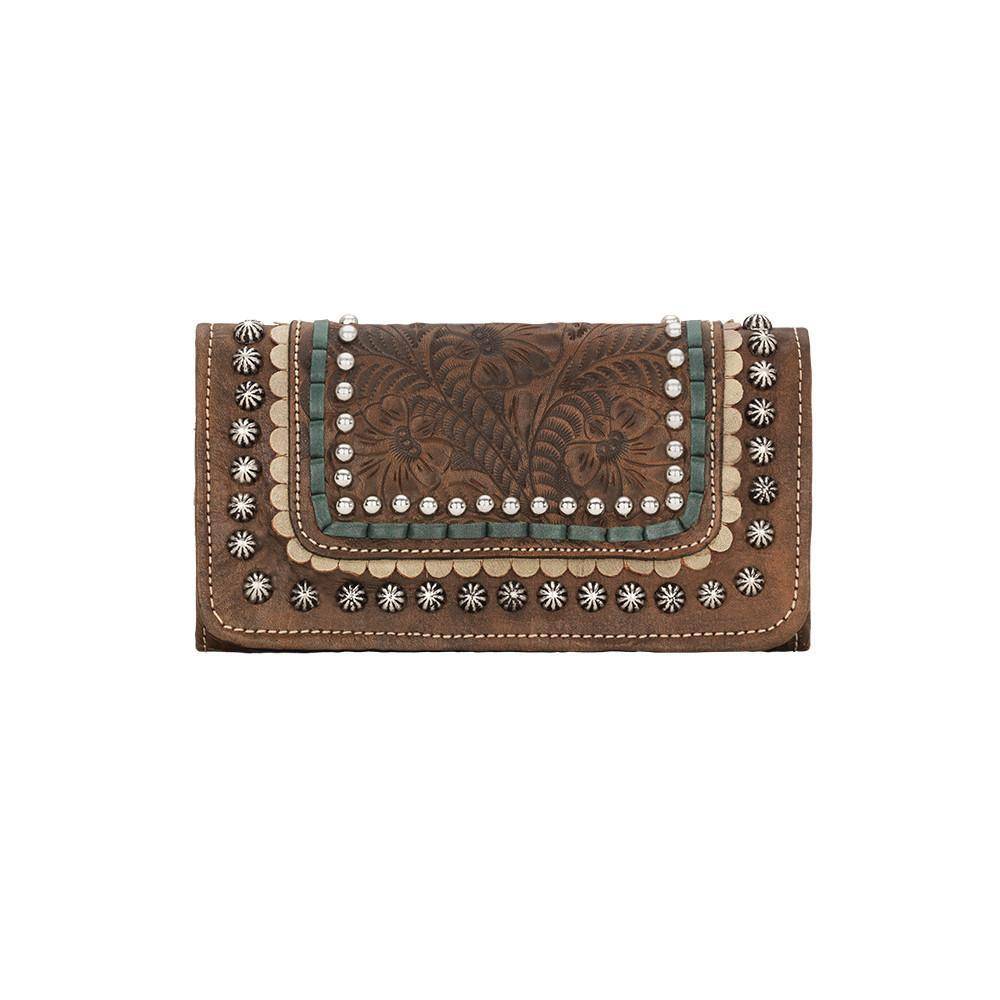 American West Blue Ridge Ladies Tri-Fold Wallet