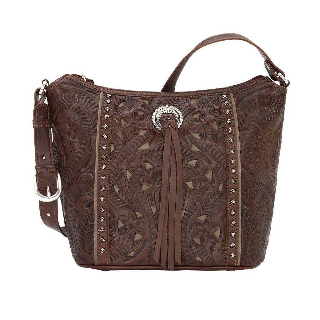 American West Hill Country Zip Top Bucket Tote