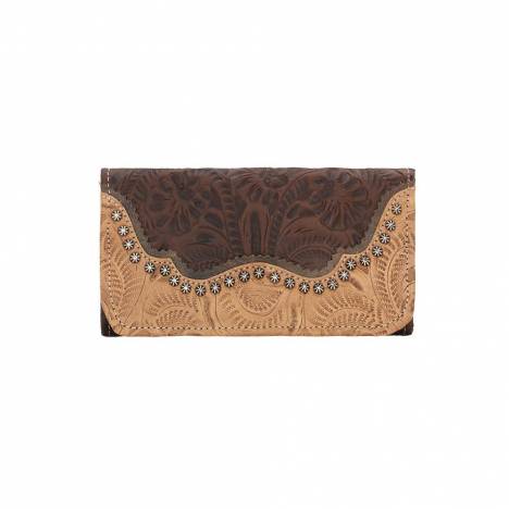 American West Ladies Saddle Ridge Tri-Fold Wallet