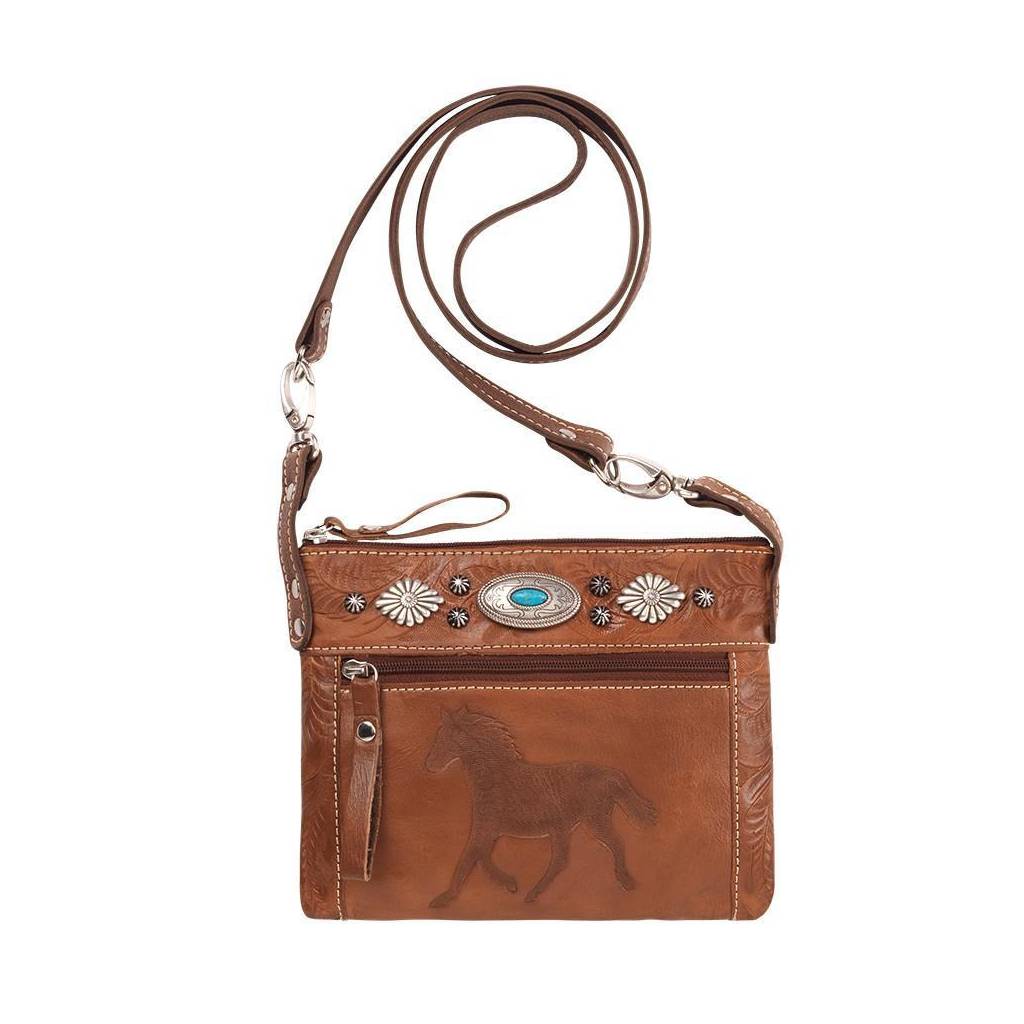 American West Trail Rider Hip/Crossbody Bag - Running Horse