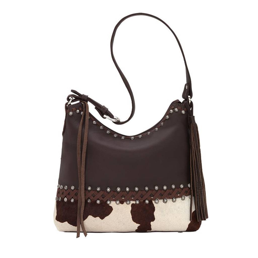 American West Wild Horses Zip Top Shoulder Bag