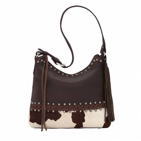 American West Wild Horses Zip Top Shoulder Bag