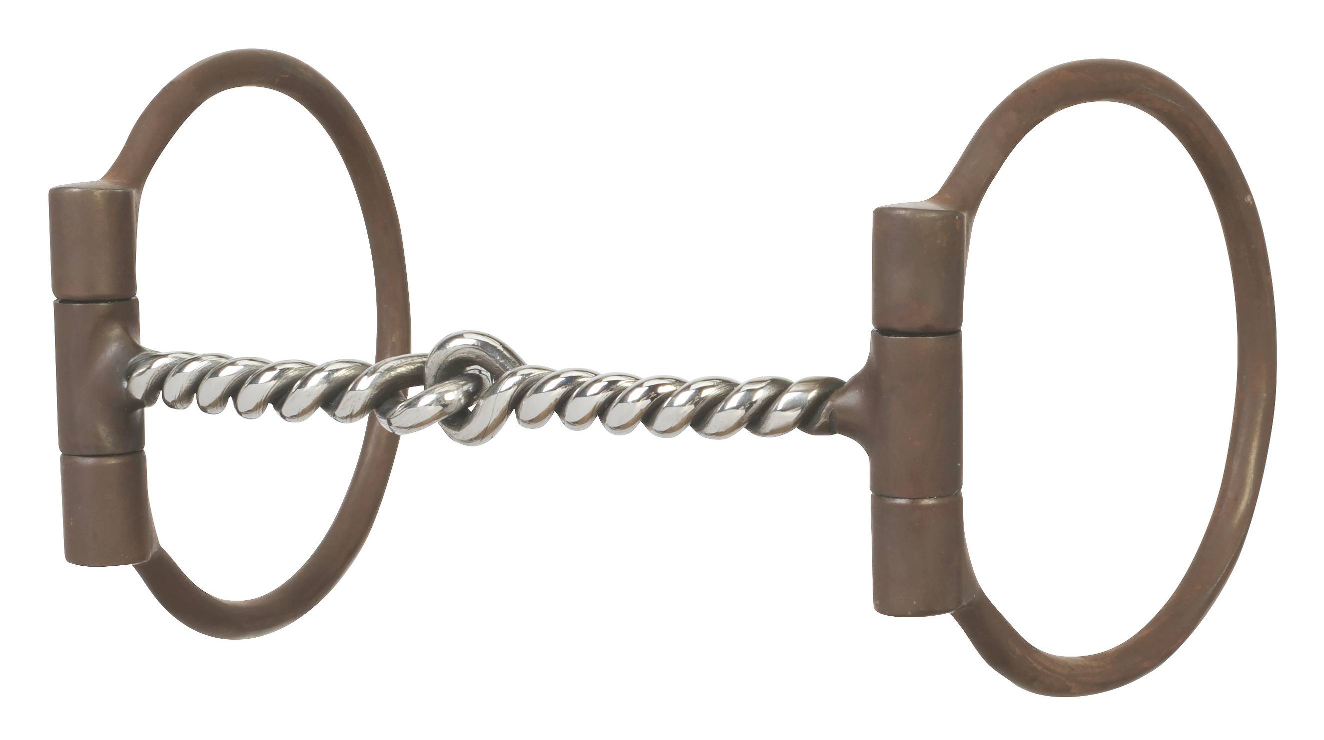 Weaver All Purpose Offset Dee Bit Sweet Iron Twisted Wire Snaffle Mouth