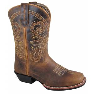 Smoky Mountain Shelby Boot - Ladies - Brown Waxed Distress
