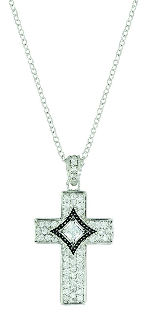 Montana Silver Centered in Faith Cross Necklace