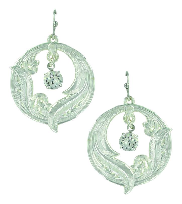 5-935651 Montana Silversmiths Circle of Feather Earrings sku 5-935651