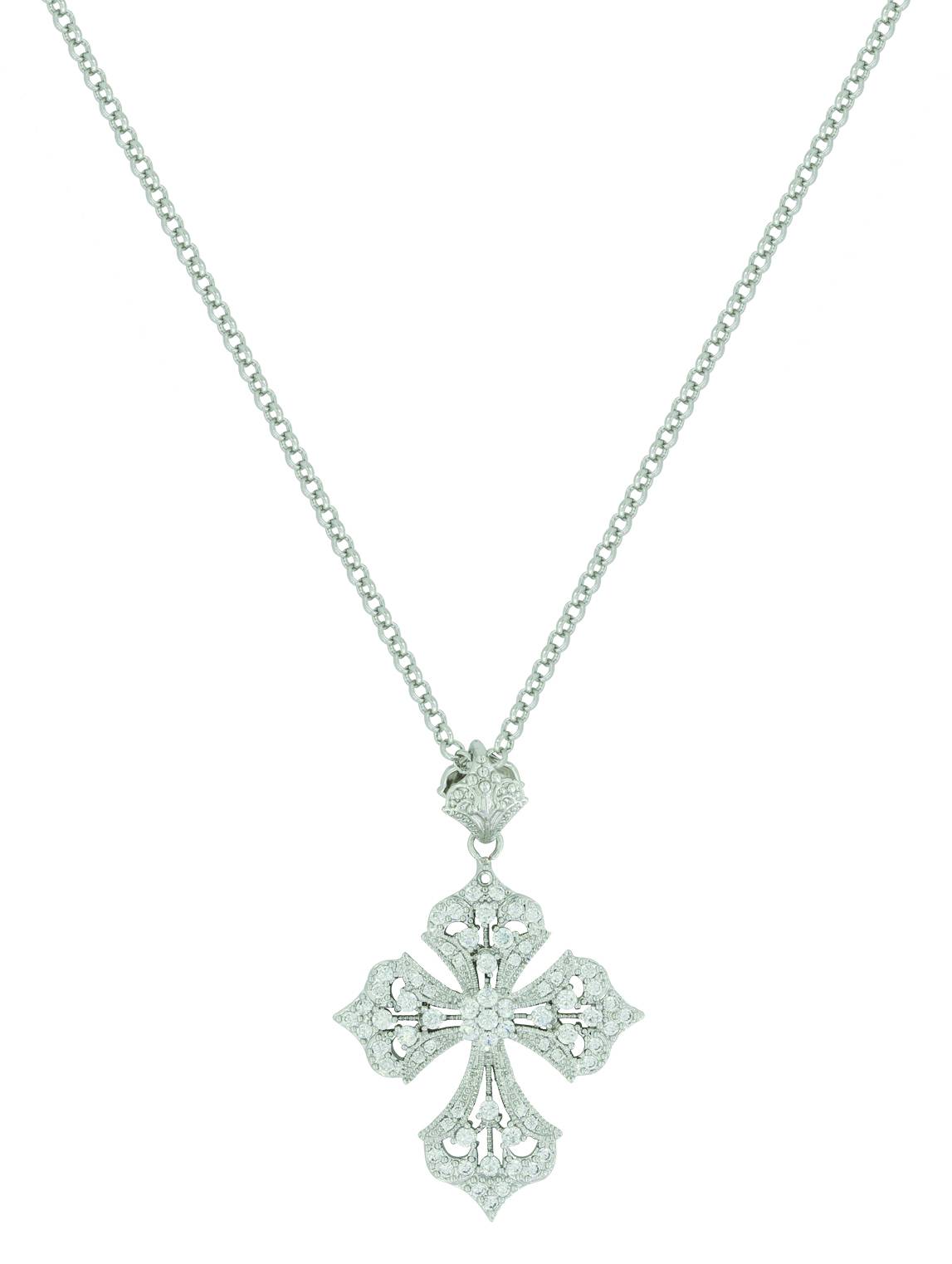 Montana Silver Dazzling Filigree Cross Necklace