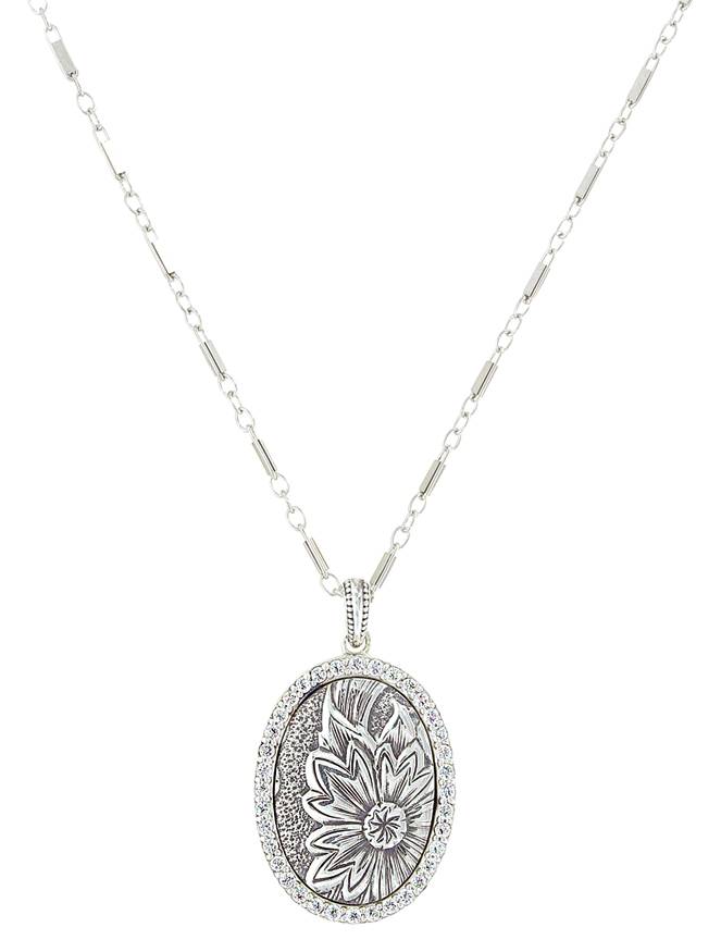 Montana Silver Forevermore Flower Vignette Necklace