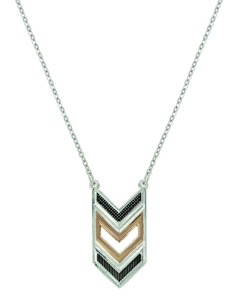 5-935717 Montana Silver Isle of Anglesy Necklace/  Chevron  sku 5-935717