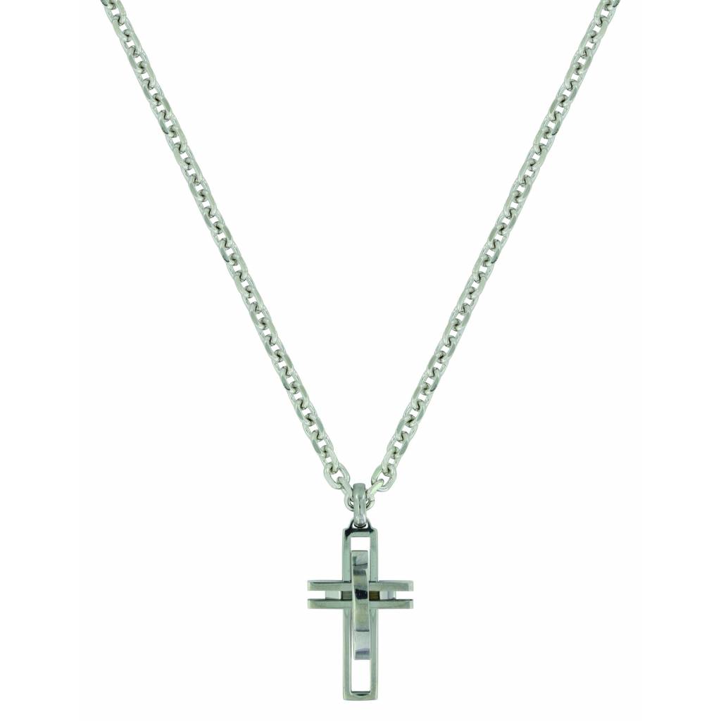 Montana Silver Modern Art Cross Necklace