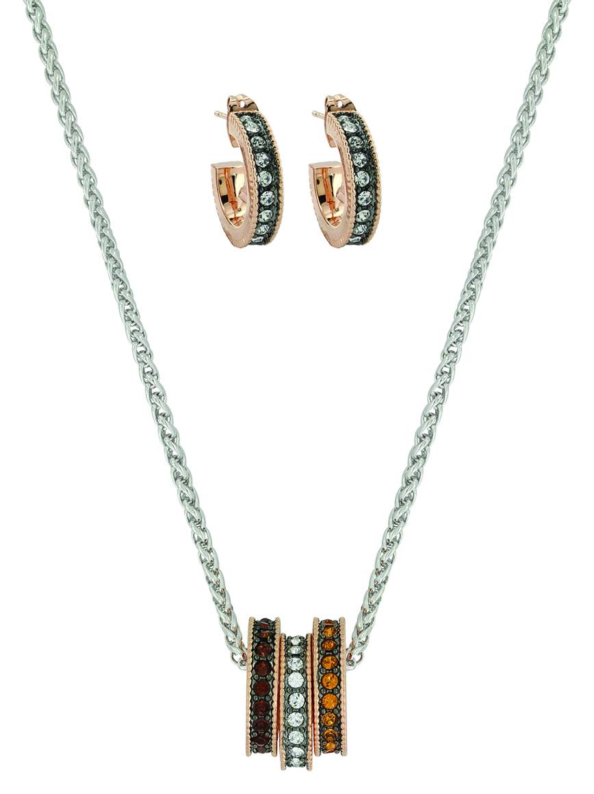 Montana Silver Sunset Lights Triple Ring Jewelry Set