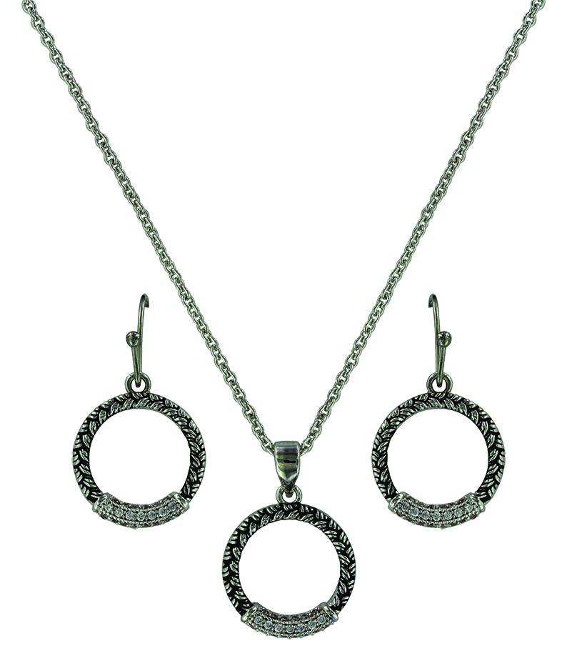 5-935839 Montana Silver Woven Wheat Braid Jewelry Set sku 5-935839