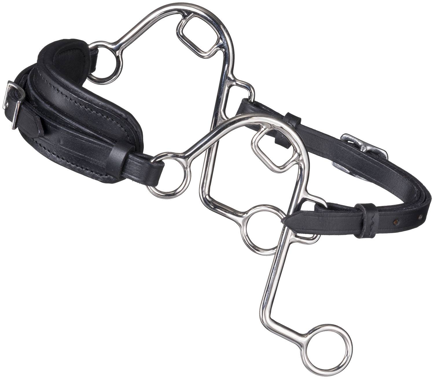 Tough-1  Leather Nose S Hackamore