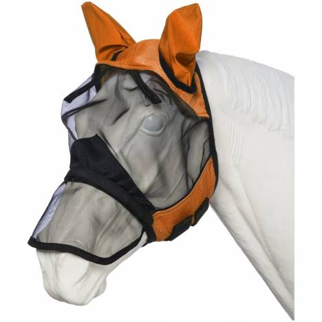 Tough-1 Deluxe Comfort Mesh Fly Mask With Mesh Nose