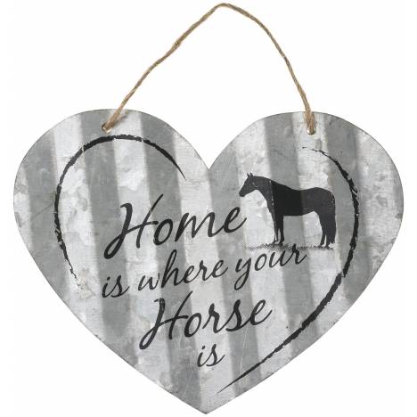 Heart Sign 5" - Home Is Where Horse