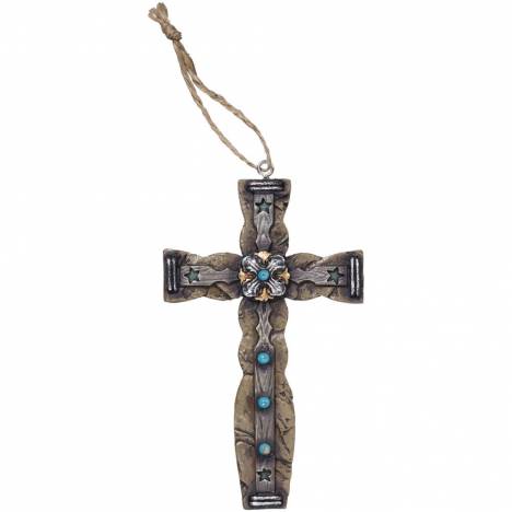 Gift Corral Cross Concho and Turquoise Ornament