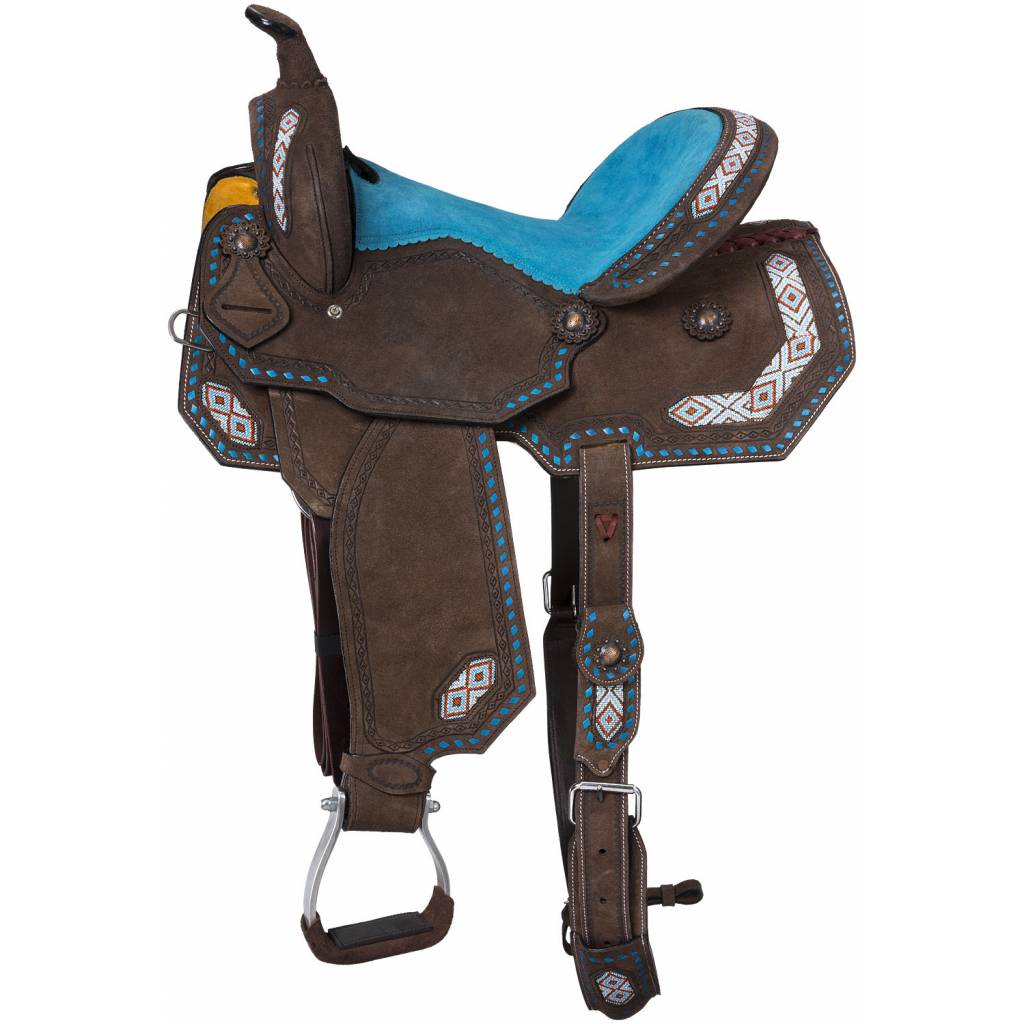 Tough-1 Sonora Buckstitch Barrel Saddle