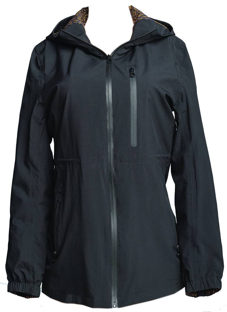 Fits Cloudmax All-Season Waterproof Rain Coat - Ladies - Black