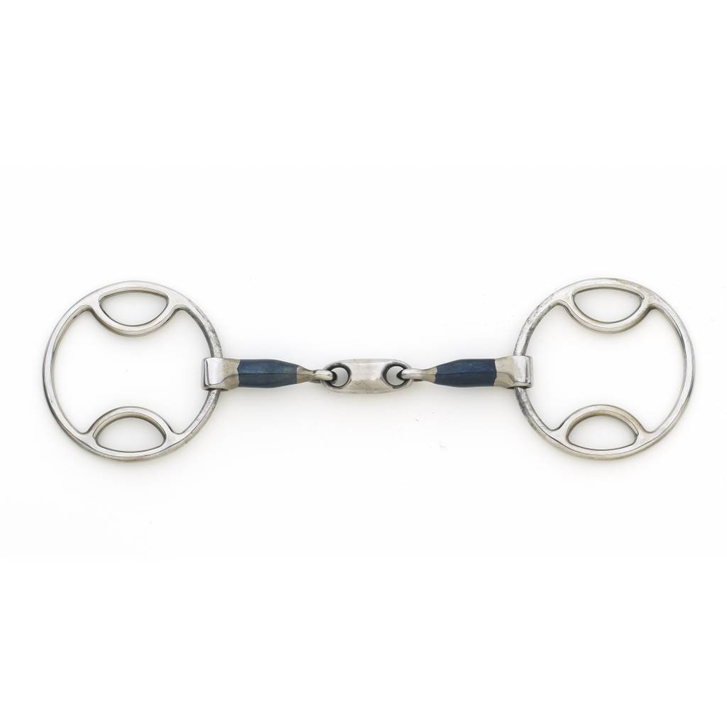 Centaur Blue Steel Oval Link Loop Ring Gag