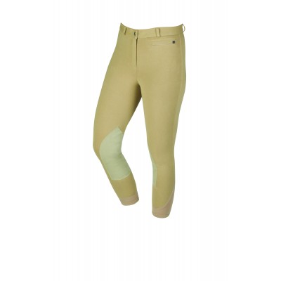 Dublin Supa-Fit Zip Up Suede Knee Patch Breeches - Ladies