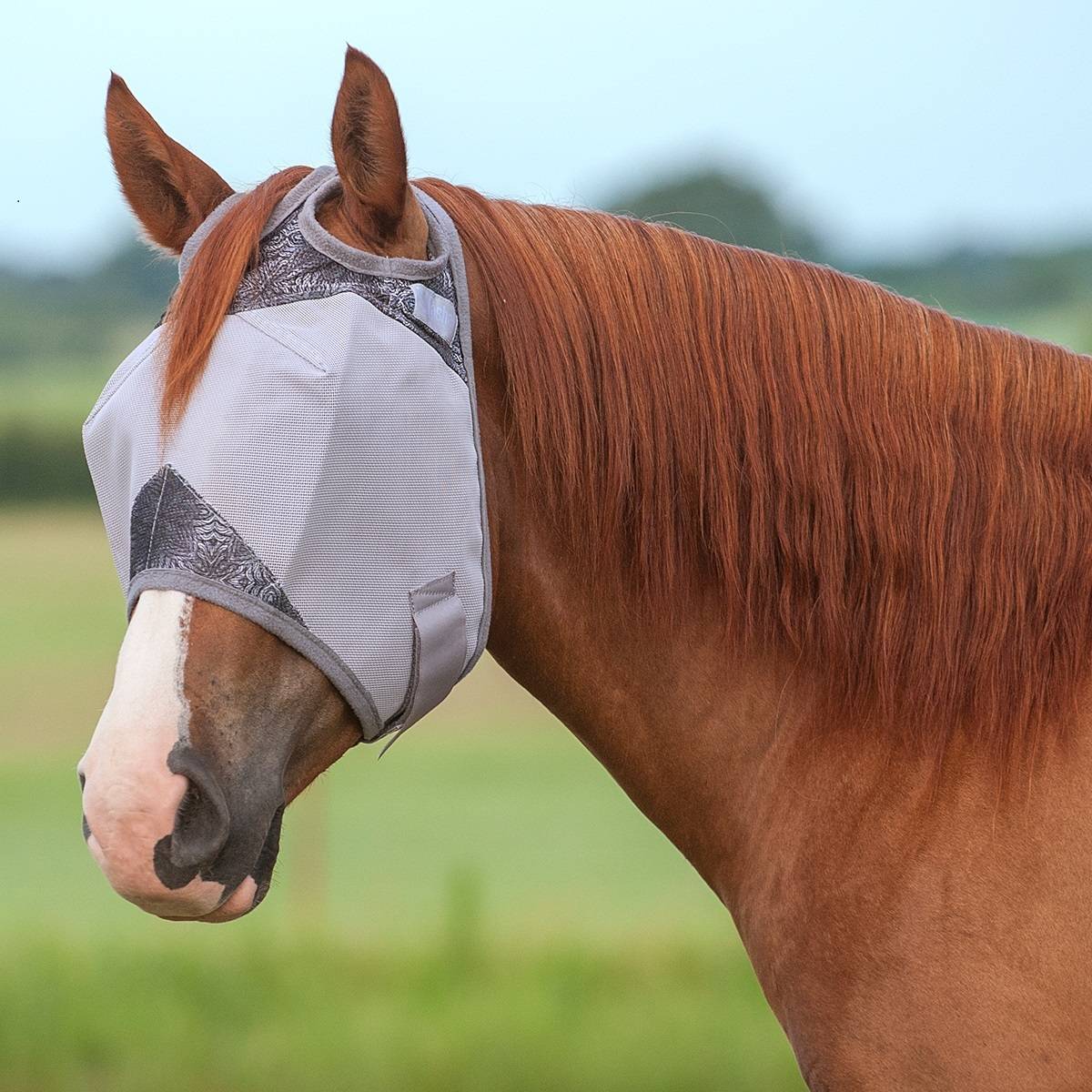 Cashel Fly Mask - Grey Henna