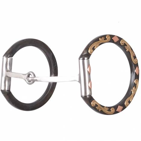 Classic Equine Diamond D Ring Square Snaffle Bit