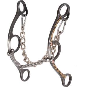Classic Equine Diamond Long Shank Twisted Wire Snaffle