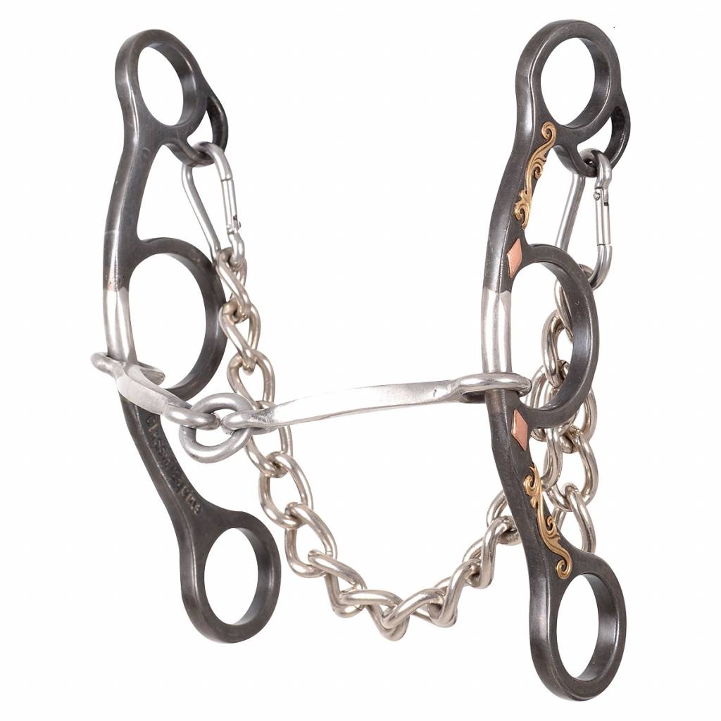 Classic Equine Diamond Short Shank O-Ring Square Snaffle