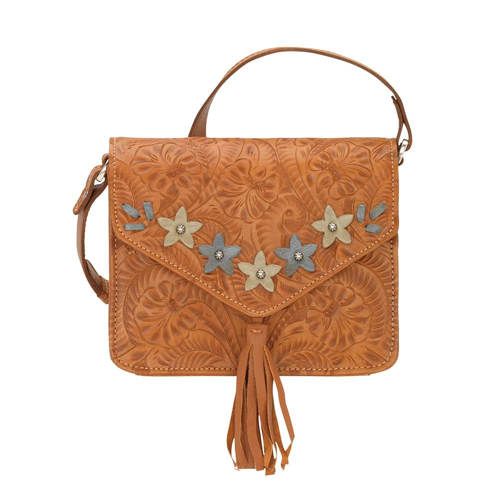 American West Flower Power Crossbody Flap Bag