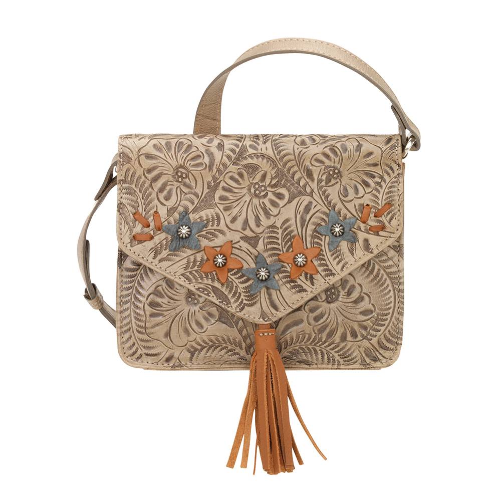 American West Flower Power Crossbody Flap Bag