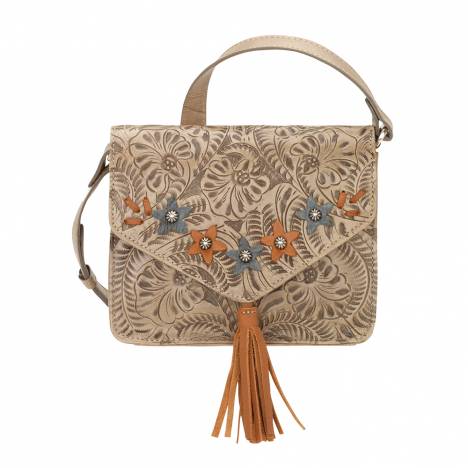 American West Flower Power Crossbody Flap Bag