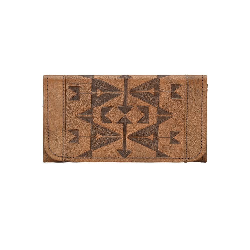 American West Crossed Arrow Ladies Tri-Fold Wallet