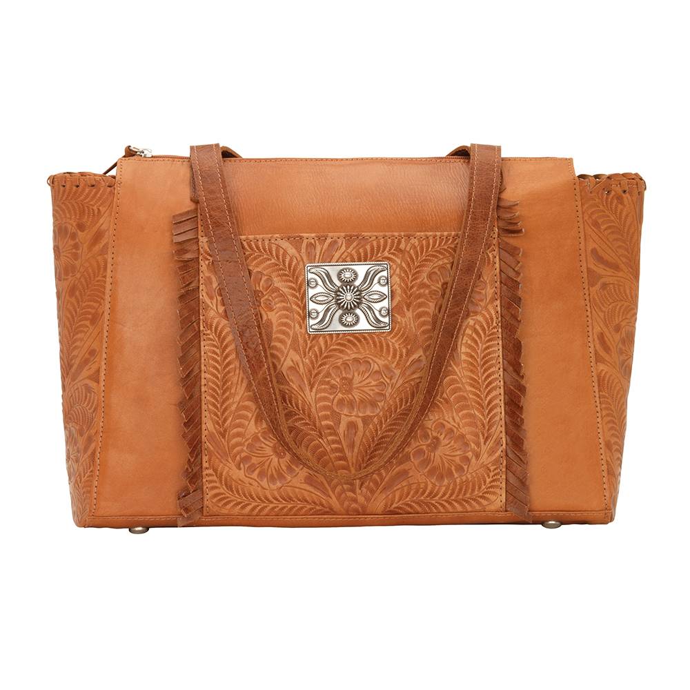 American West Annies Secret Collection Zip Top Tote