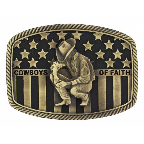 Montana Silversmiths Attitude Heritage Cowboys of Faith Buckle