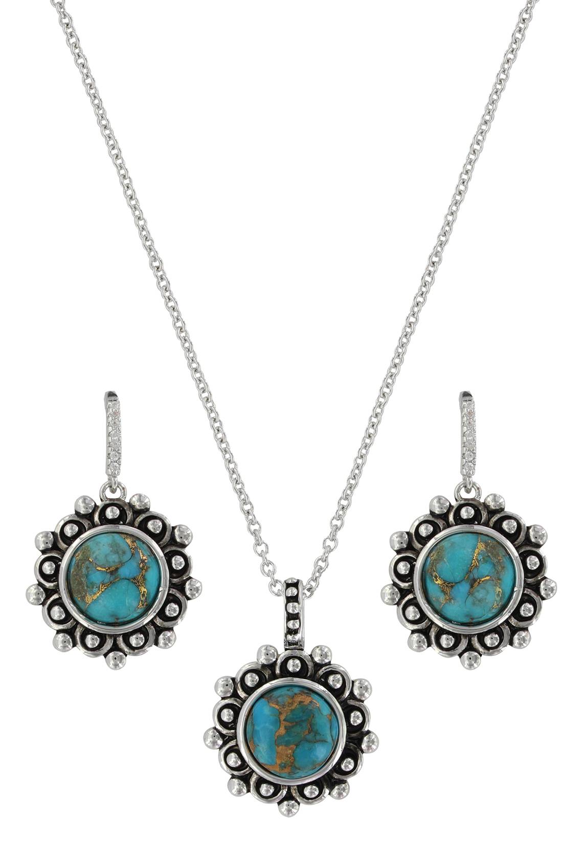 5-946445 Montana Silversmiths Southern Lace Turquoise Jewel sku 5-946445