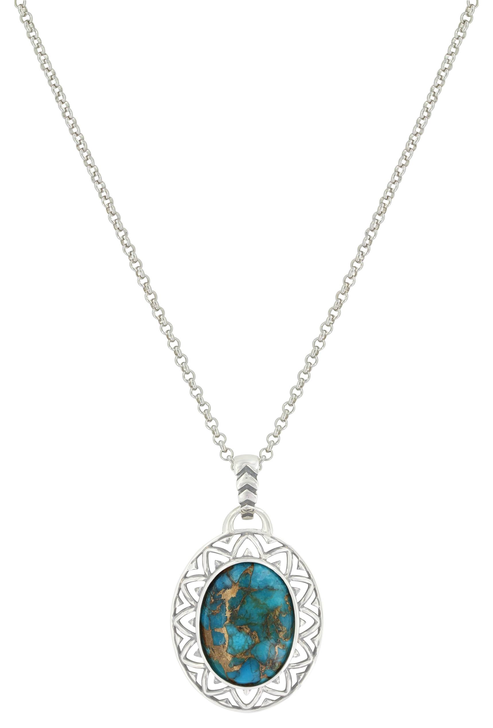 5-946551 Montana Silversmiths Starburst Turquoise Necklace sku 5-946551