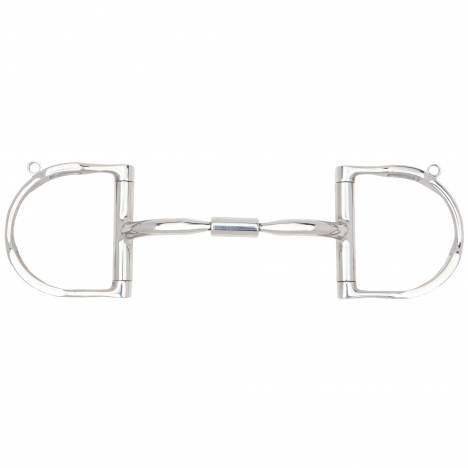 Myler 3 3/8" Medium Dee with Hooks and Comfort Snaffle Wide Barrel MB 02 Bit